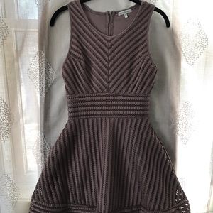Charlotte Russe Eyelet Mauve Dress